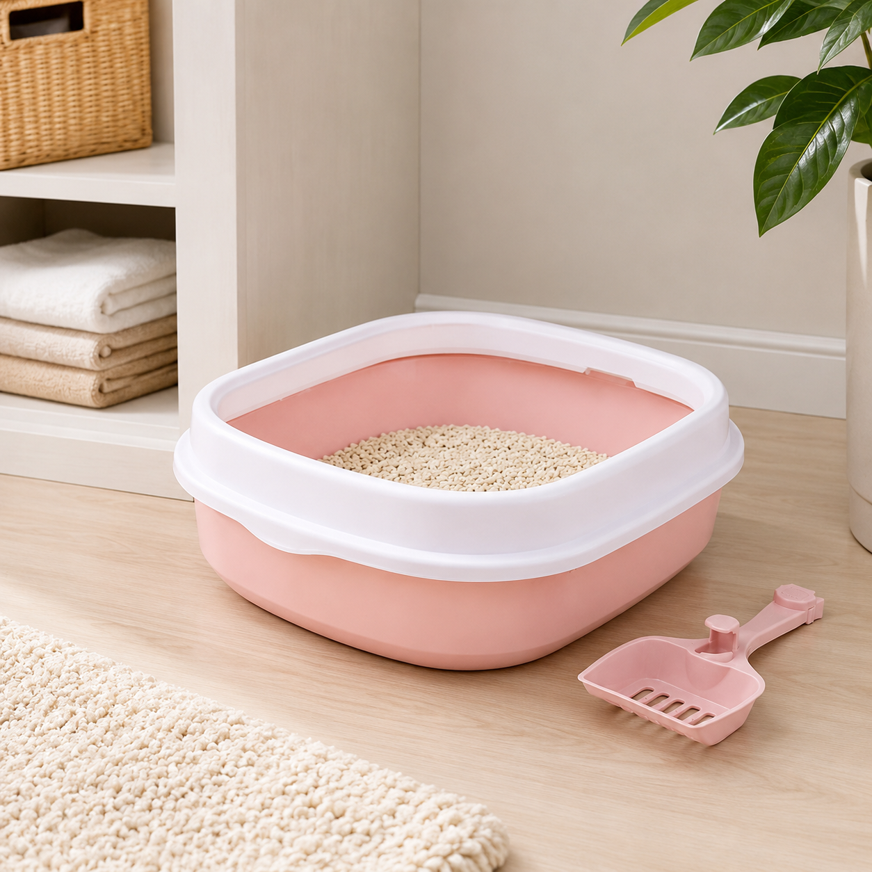 Zugo Pastel Square Cover Small 40x33x10.5 Litter Box