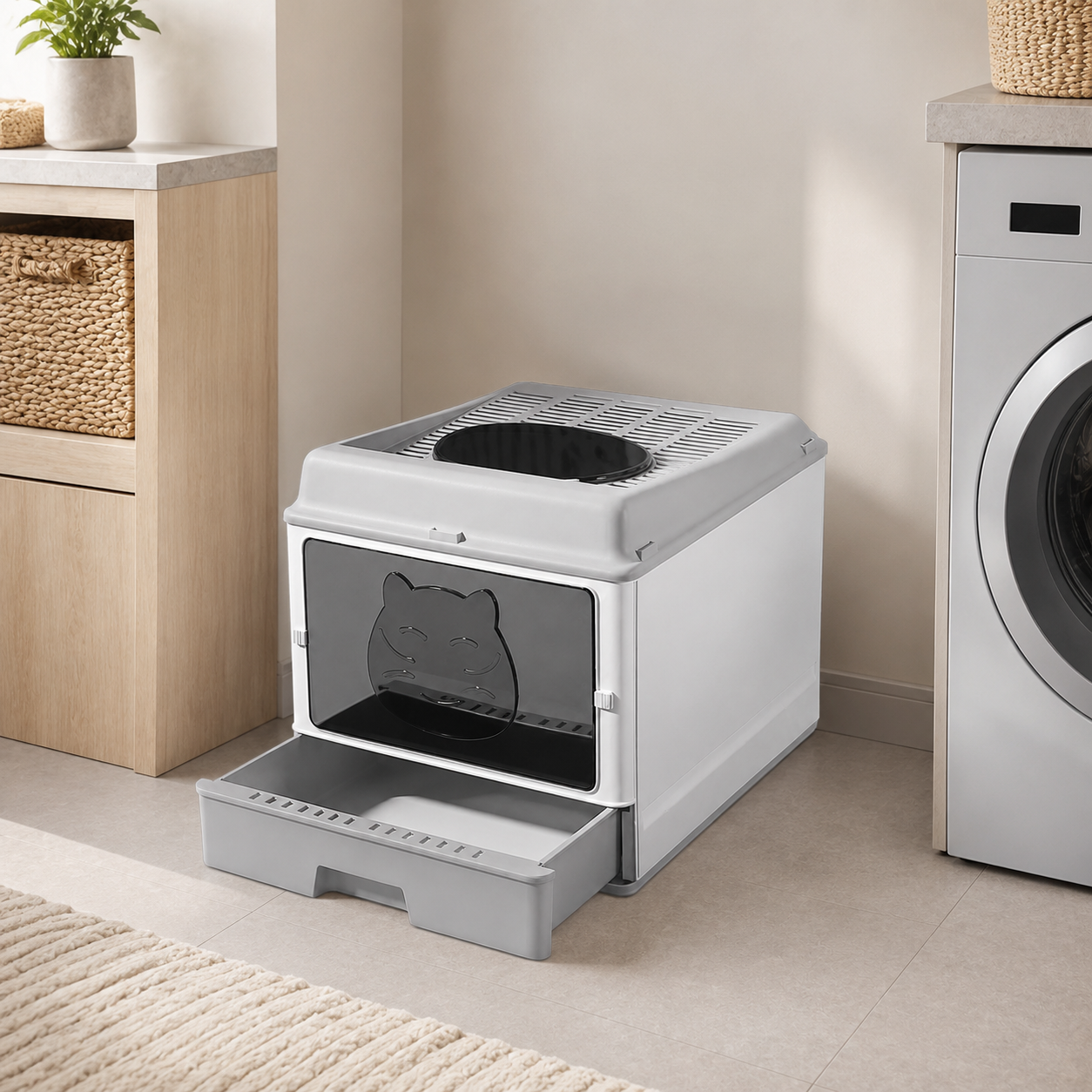 Zugo Drawer Grey 50x40x38 Litter Box