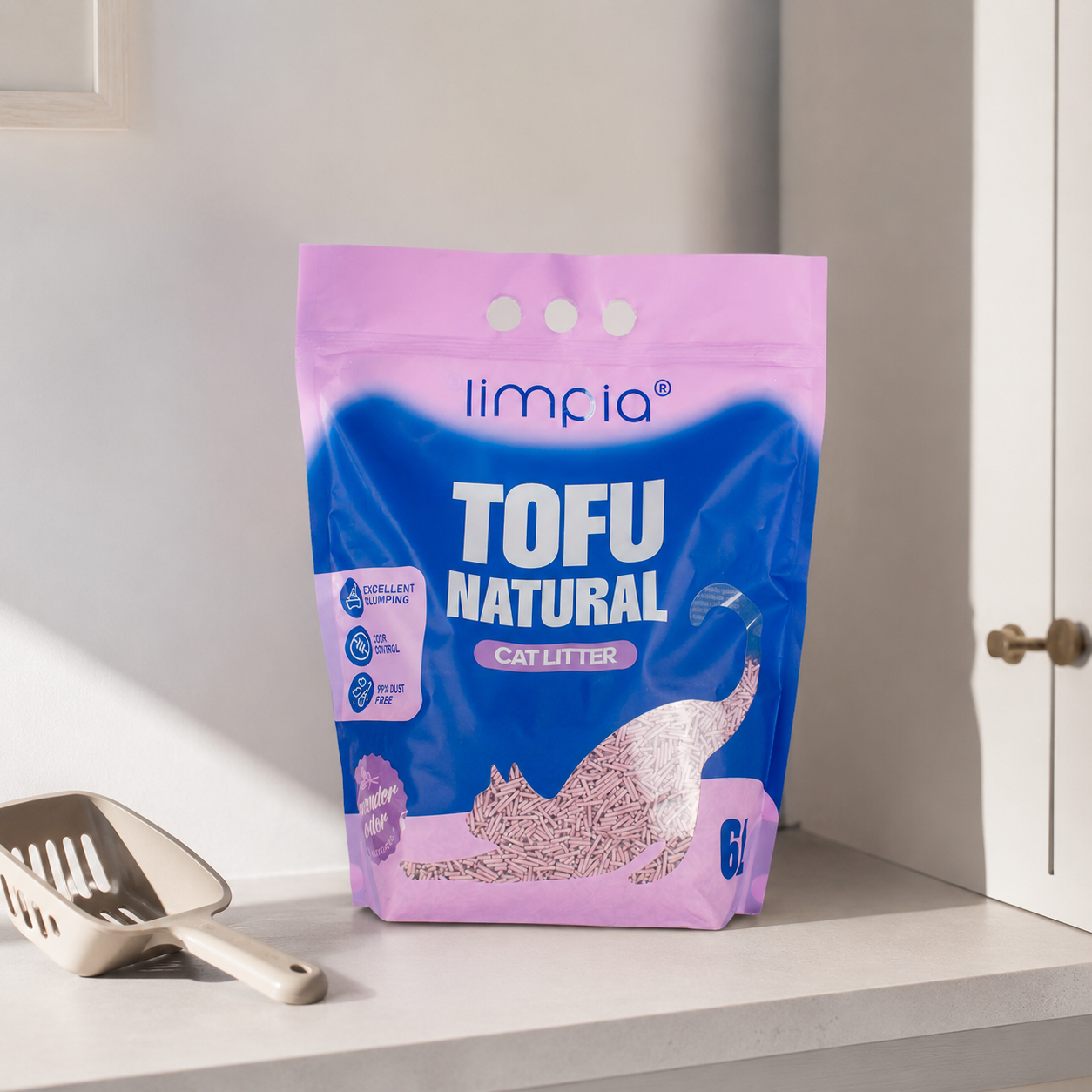 Limpia Litter Tofu Lavender 6L