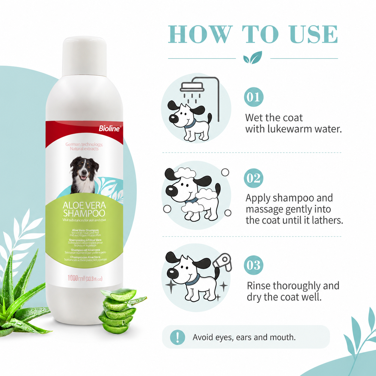 Bioline Shampoo Aloe Vera