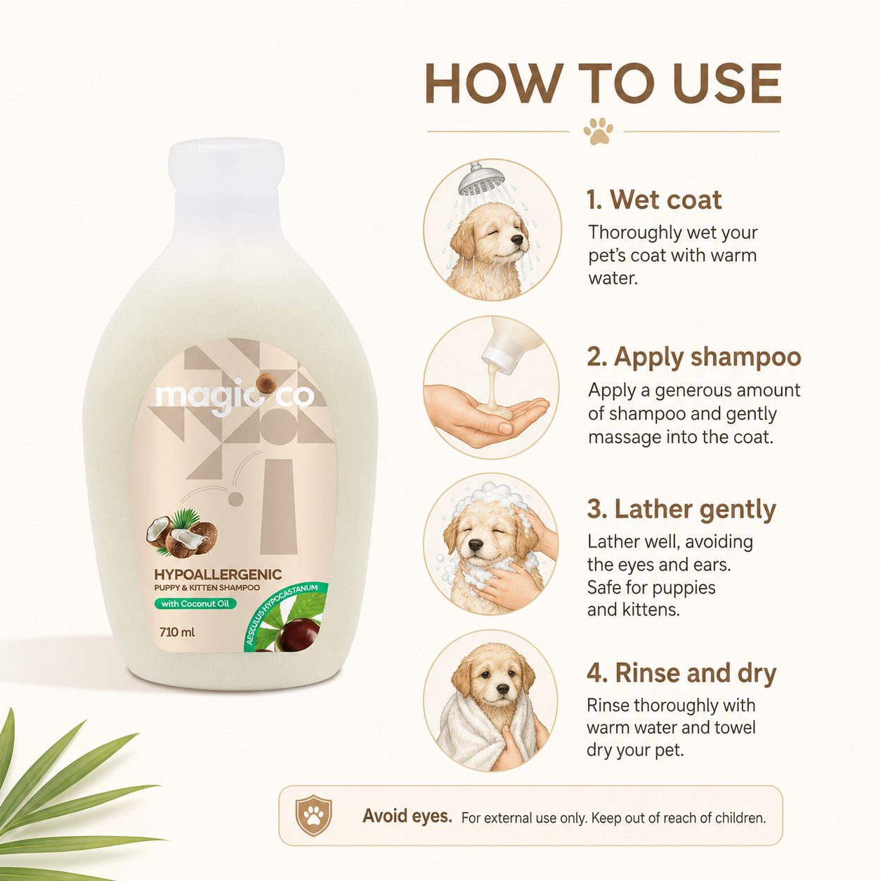 Magicoco Shampoo Hypoallergenic