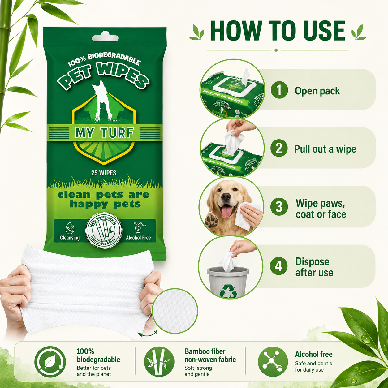 My Turf Eco Wipes