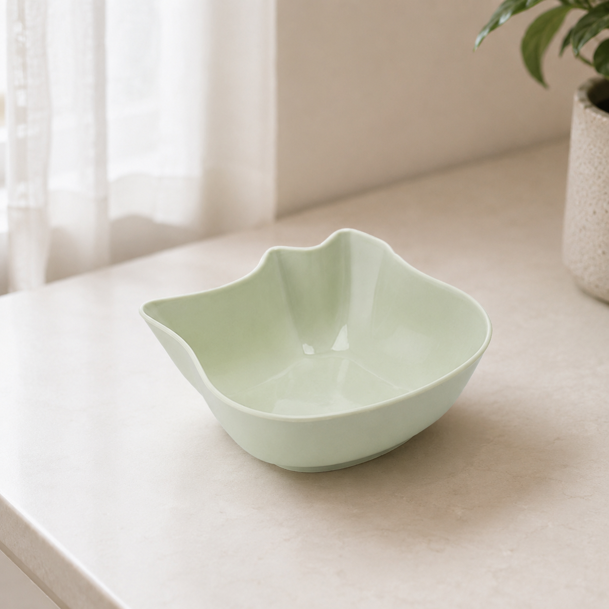 Zugo Pastel Cat Face Bowl