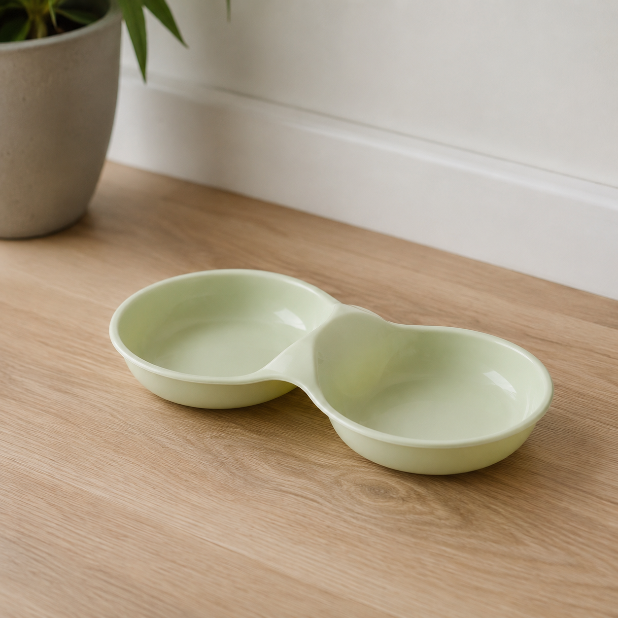 Zugo Pastel Shallow Double Bowl