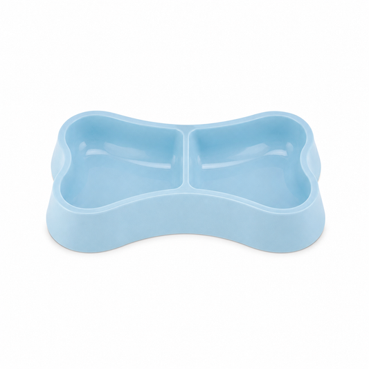 Zugo Pastel Bone Double Bowl
