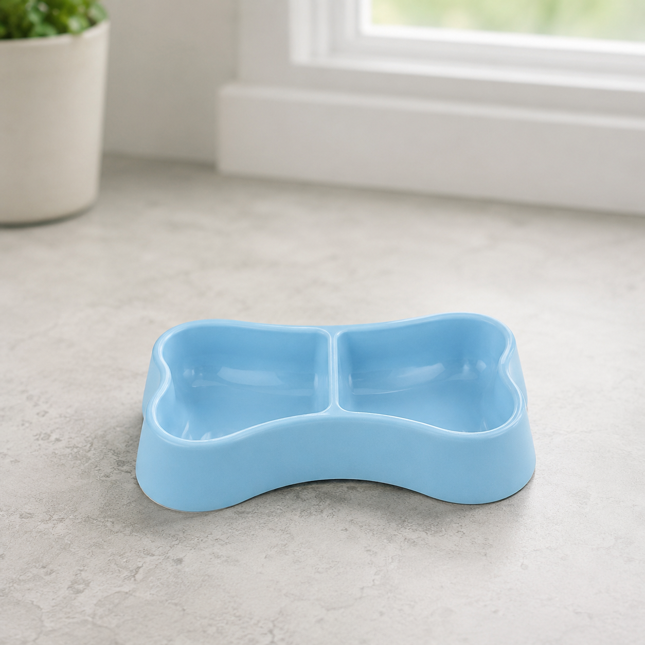 Zugo Pastel Bone Double Bowl