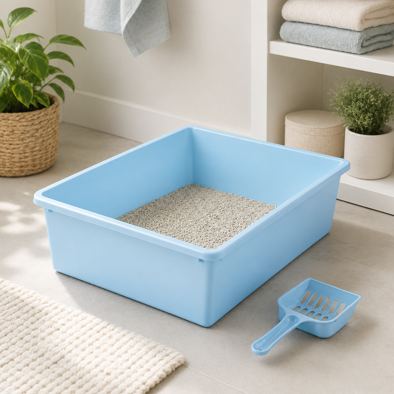 Zugo Pastel Square Small 38x28.5x10 Litter Box