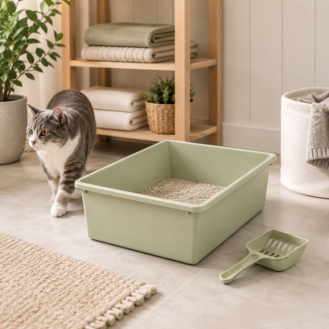 Zugo Pastel Square Small 38x28.5x10 Litter Box