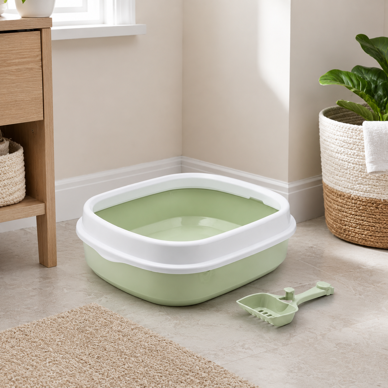 Zugo Pastel Square Cover Large 47x39x13 Litter Box