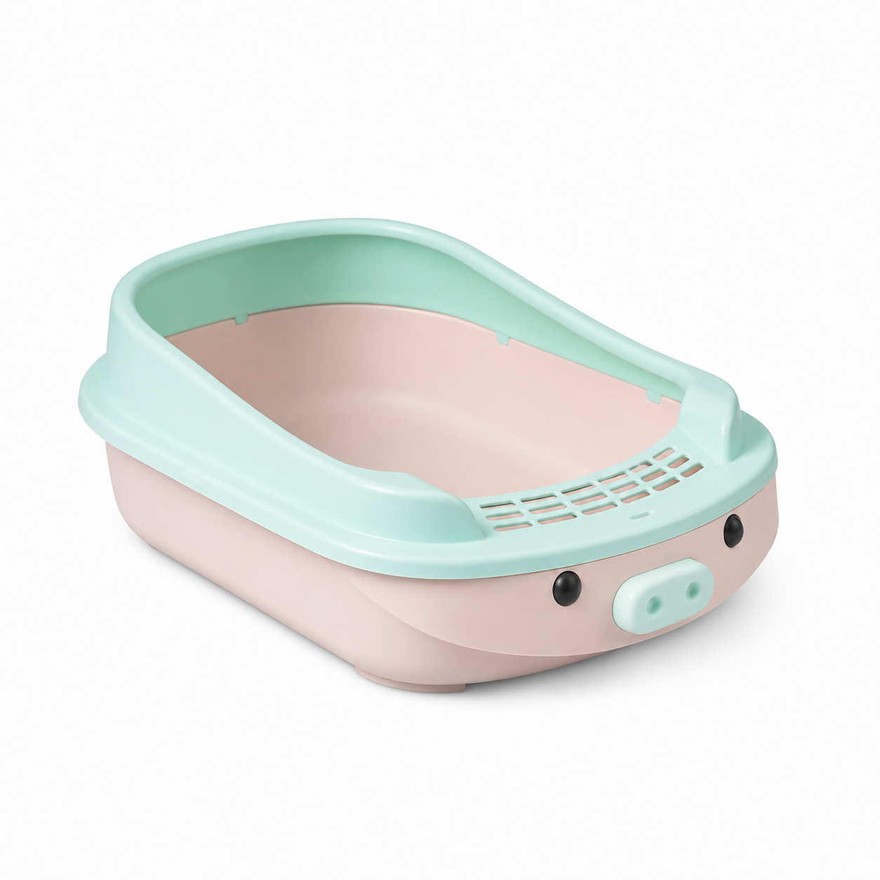 Zugo Pastel Cartoon Pink Large 44x29.2x16.2 Litter Box