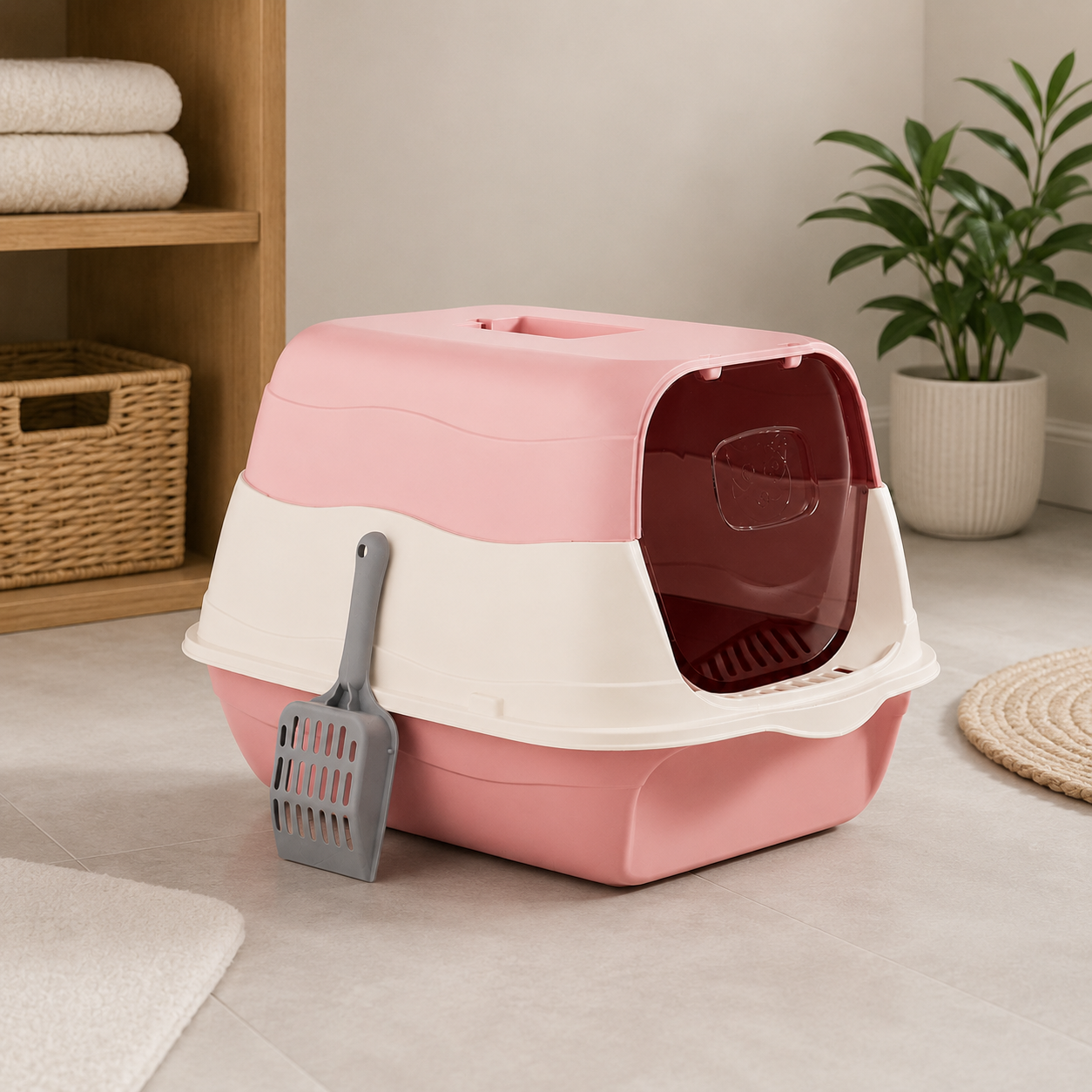 Zugo Classic Pink 50x34x33 Litter Box