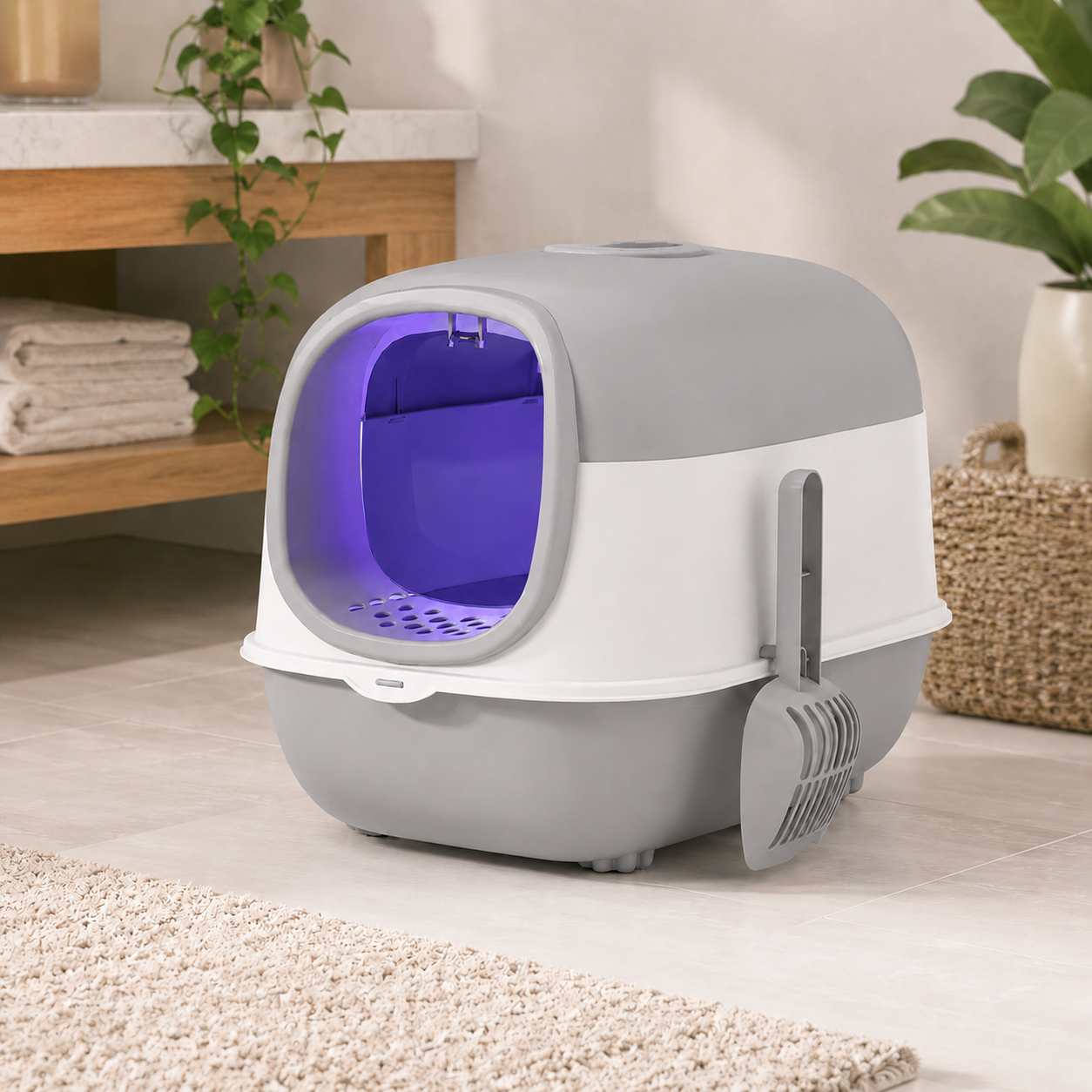 Zugo Orbit Grey 52x38x40 Litter Box