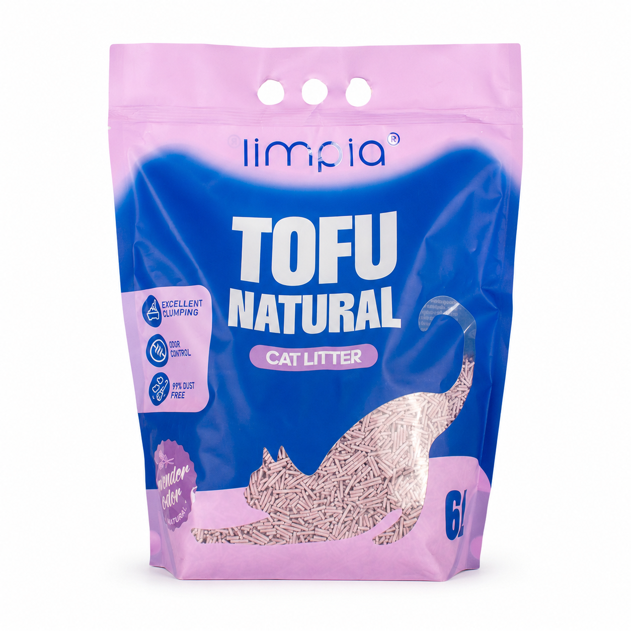 Limpia Litter Tofu Lavender 6L