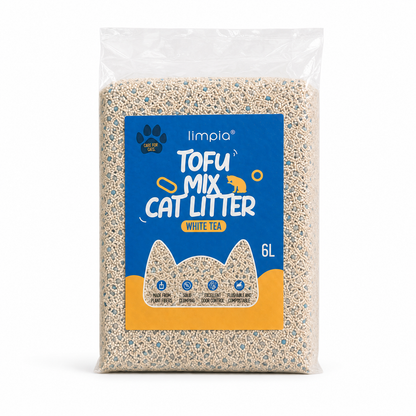 Limpia Litter Tofu Mix White Tea 6L