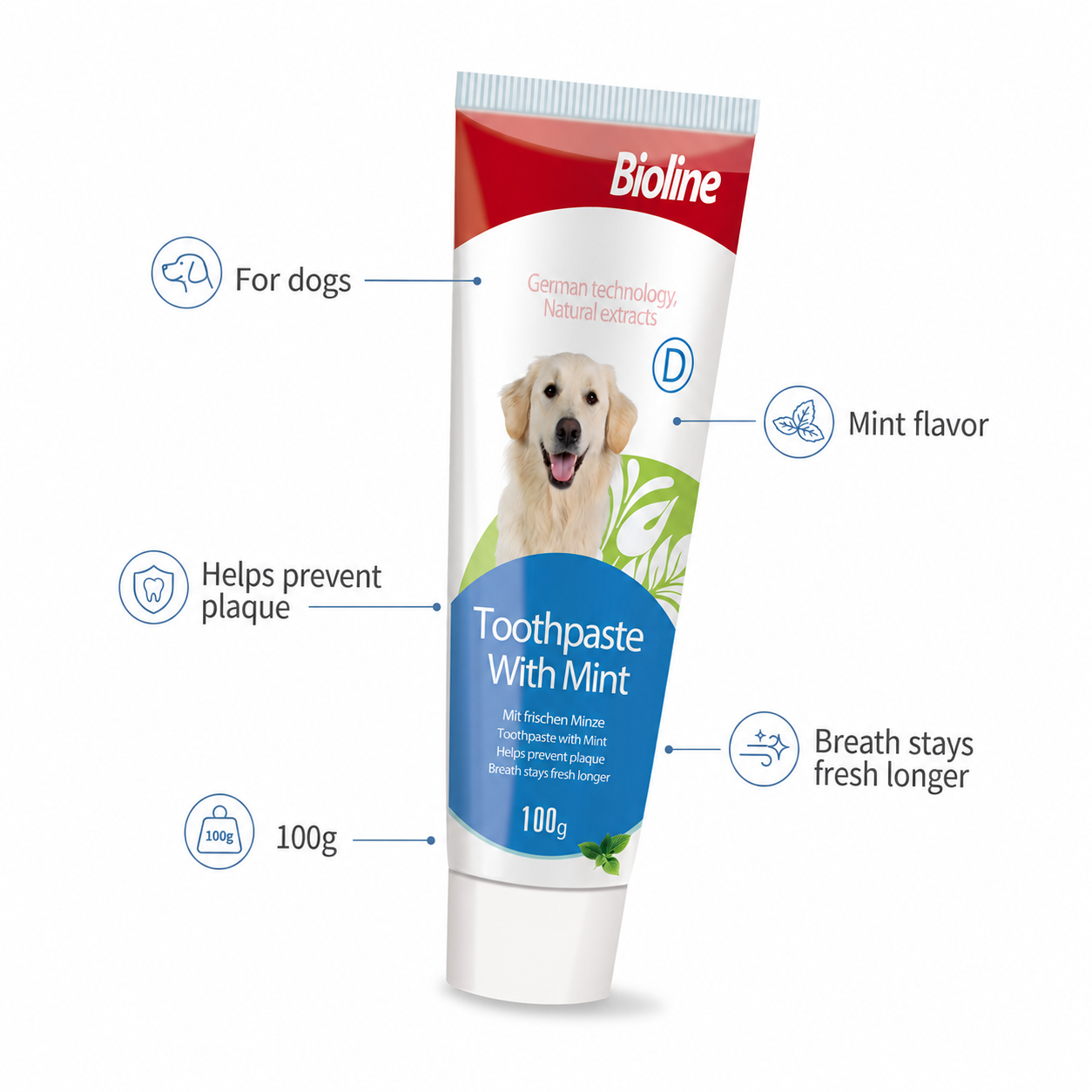 Bioline Toothpaste Mint Flavour 100G