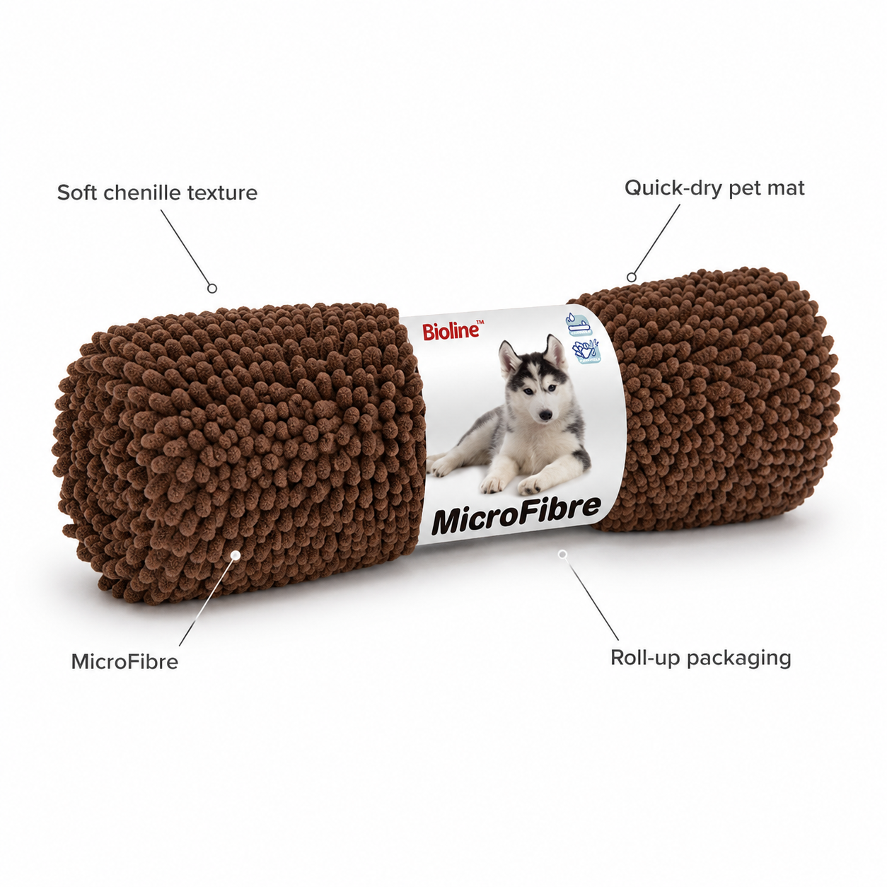 Bioline Microfibre Mat Medium 75x45cm