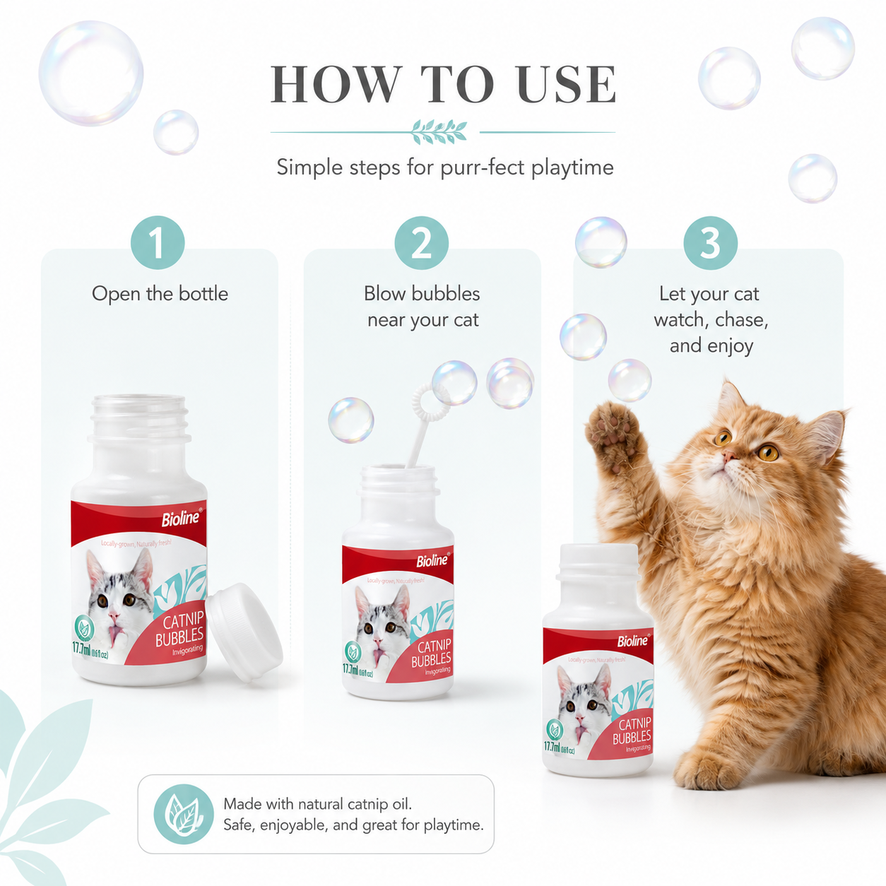 Bioline Catnip Bubbles 0.6oz
