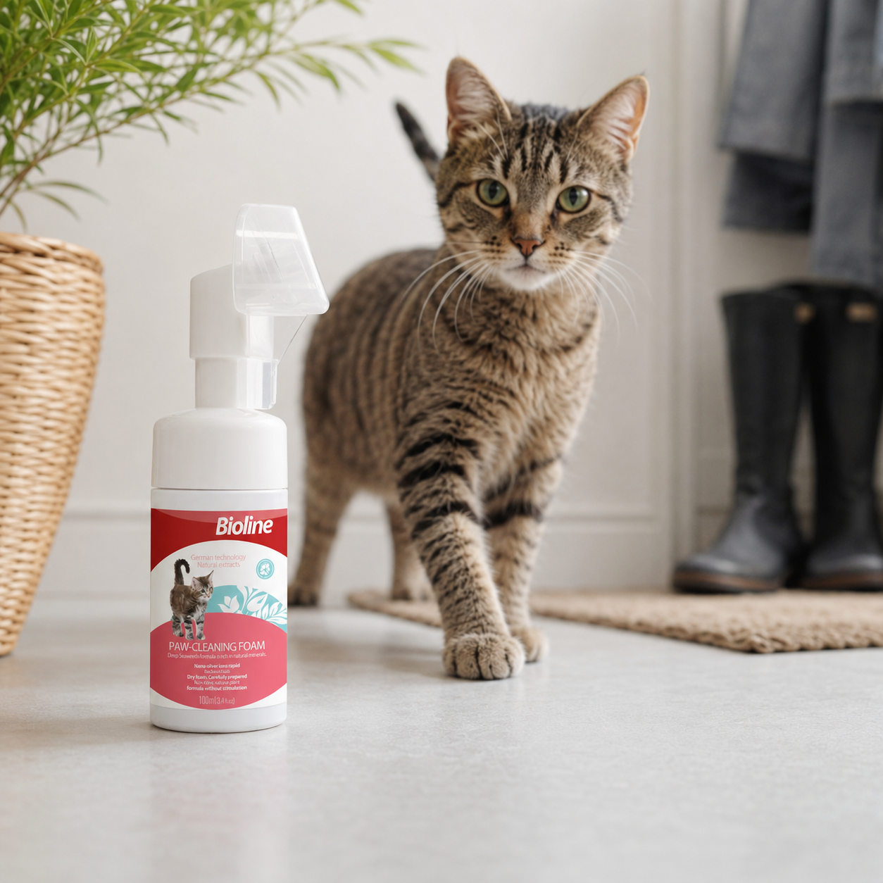 Bioline Paw Cleaning Foam Cat 100ml