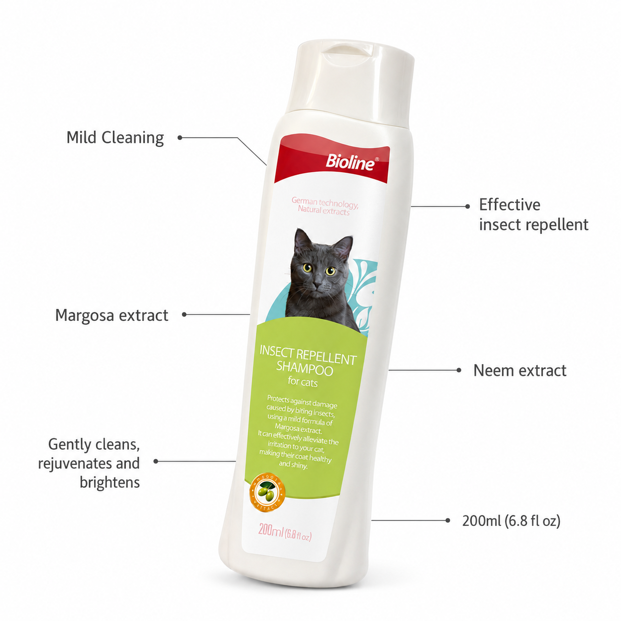 Bioline Shampoo Margosa Cat 200ml