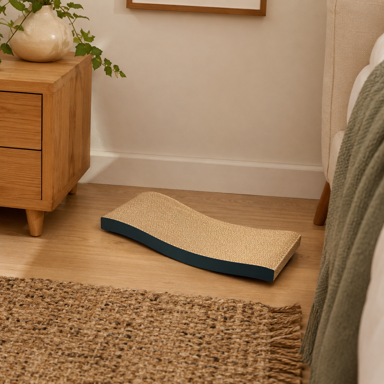 Zugo Blue Wave Small Cat Scratcher