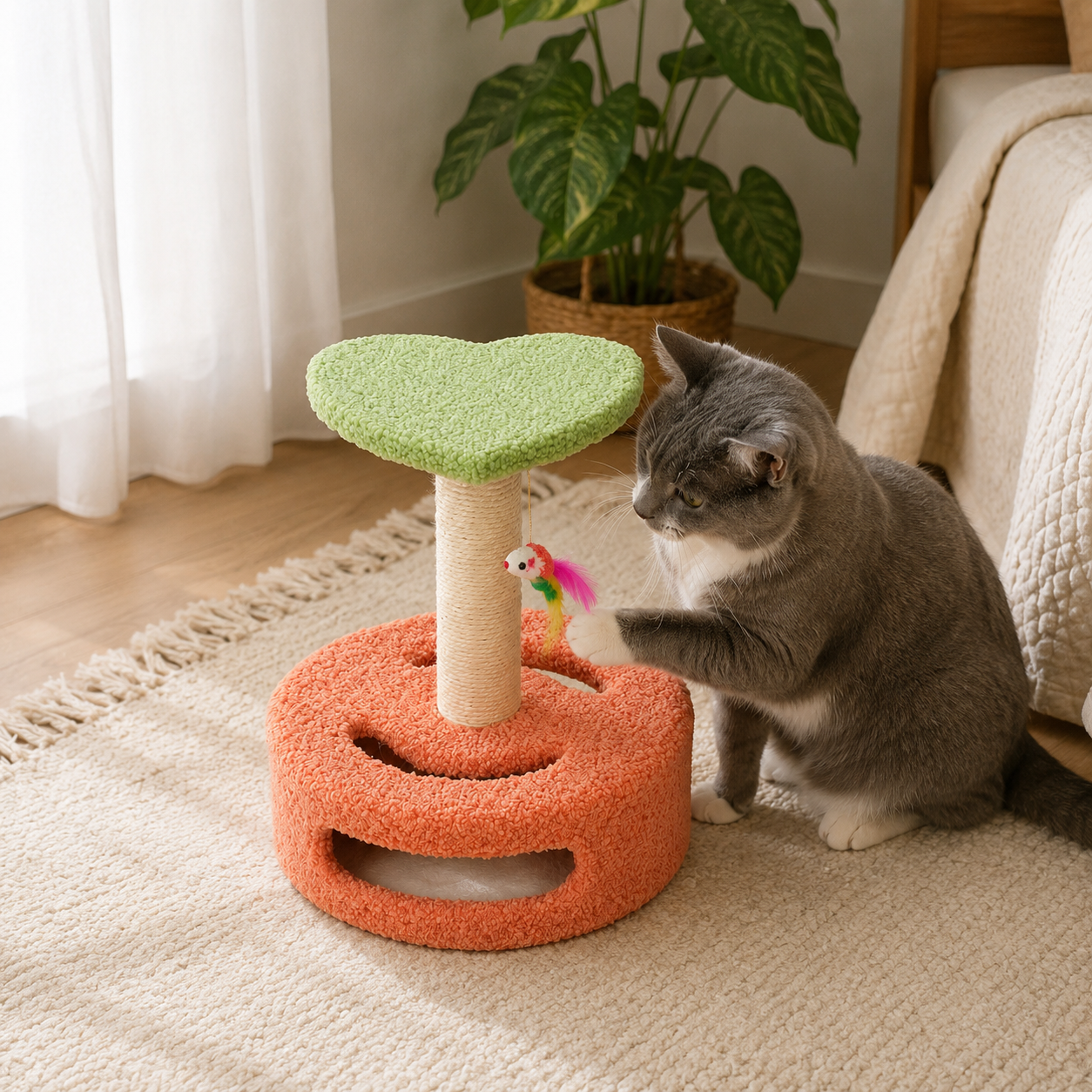 Zugo Bloom Peek And Play Cat Scratcher