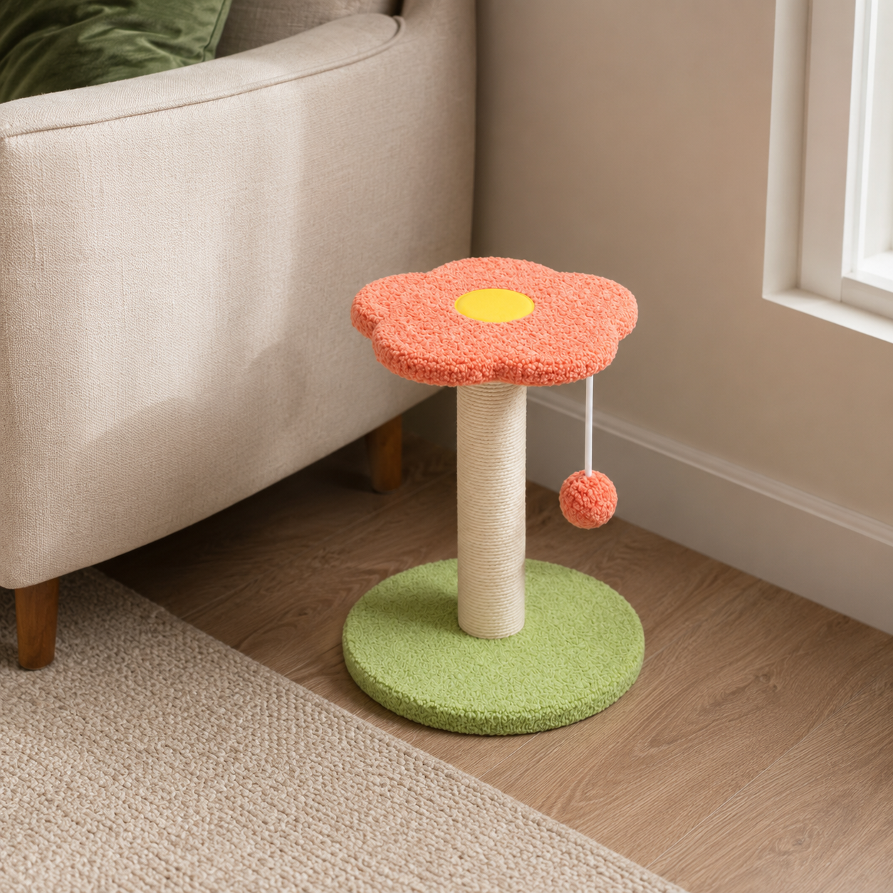 Zugo Bloom Petal Post Cat Scratcher