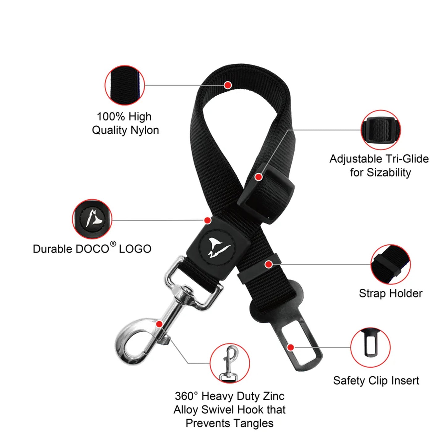 Doco Signature Dog Seat Belt