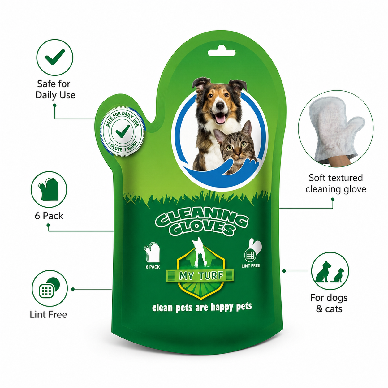 My Turf Spa Gloves 6pcs/bag