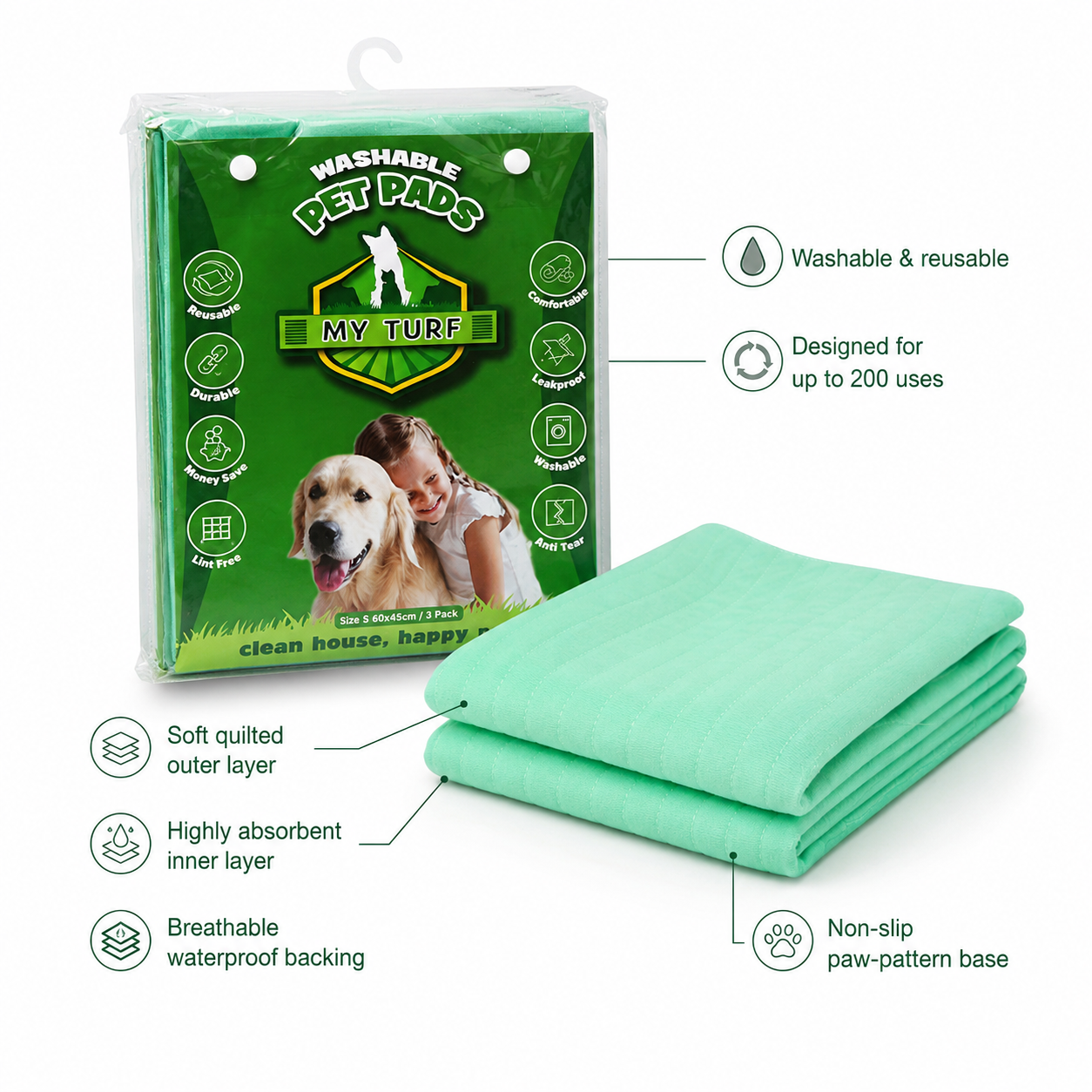 My Turf Washable Puppy Pads