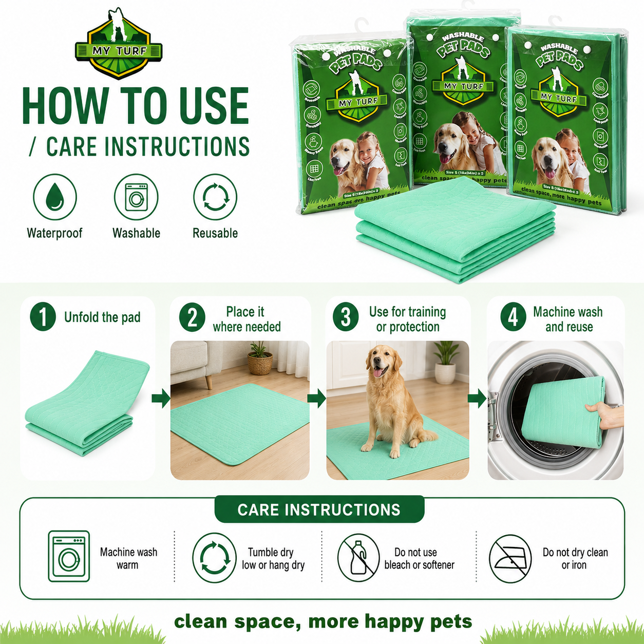 My Turf Washable Puppy Pads